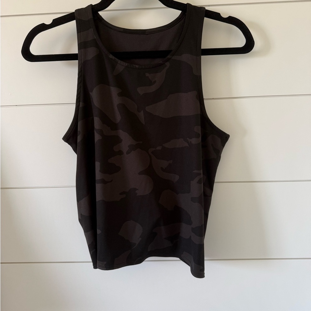 90 Degree By Reflex Black Camo Tank Top